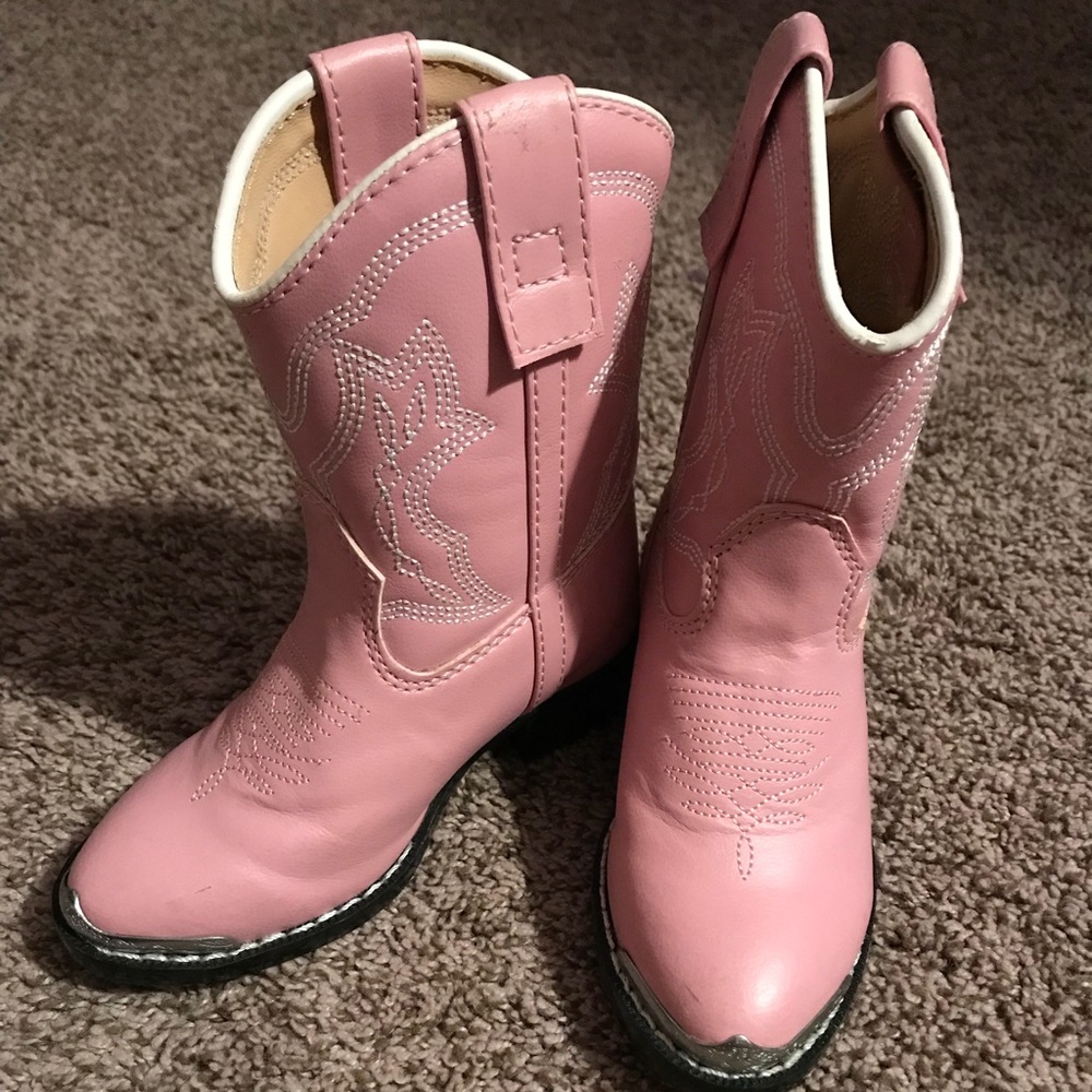 Durango Toddler Dusty Pink and Chrome WesternBoot